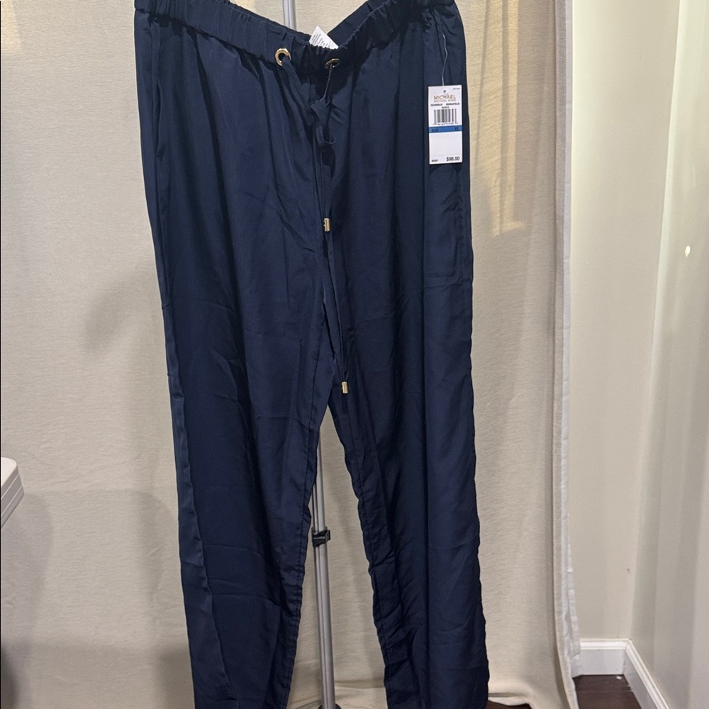 MICHAEL Michael Kors Navy Wide Leg Pants